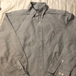 Dress Polo gray for men, size 16